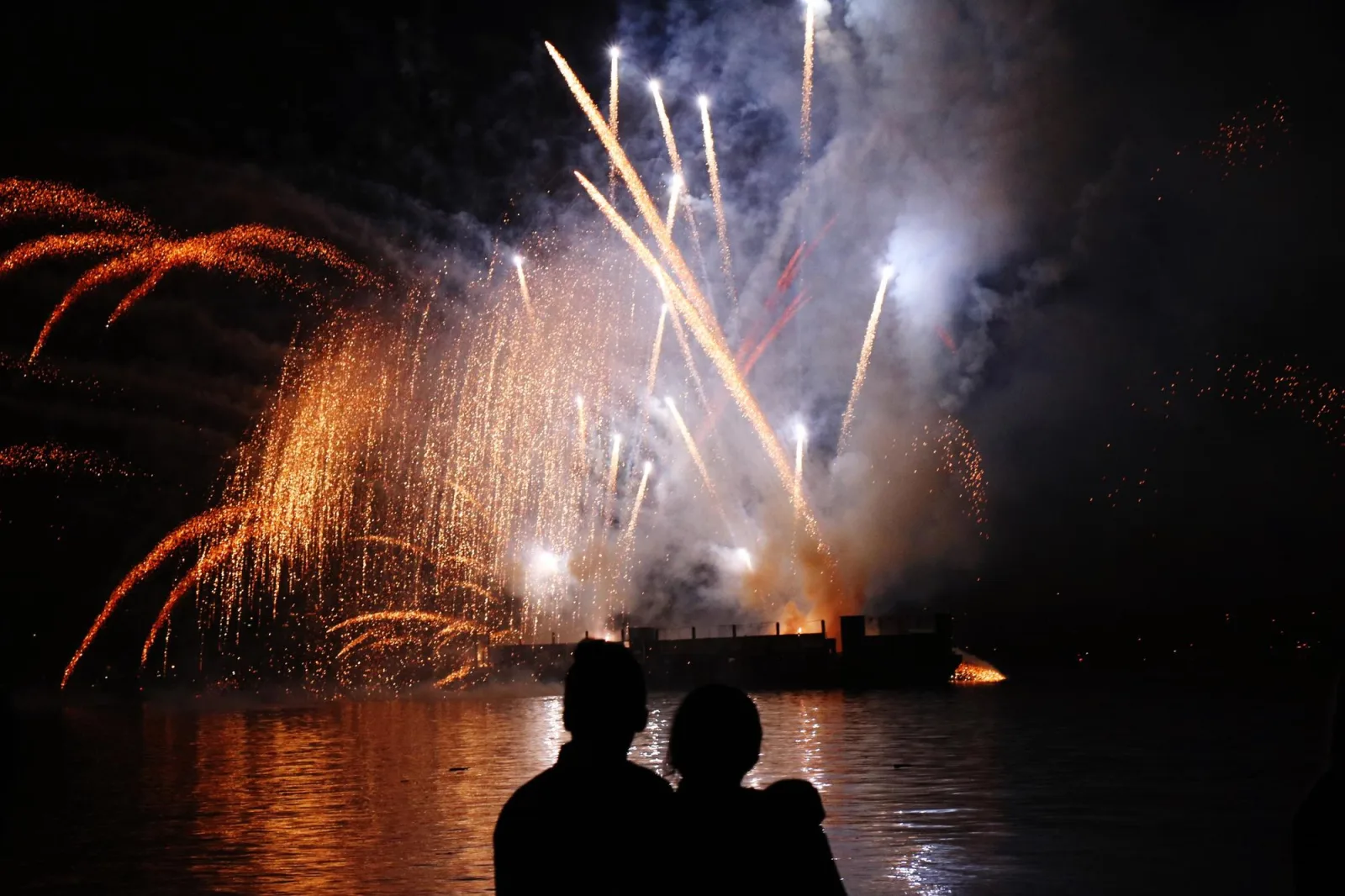 South of France and French Riviera wedding fireworks